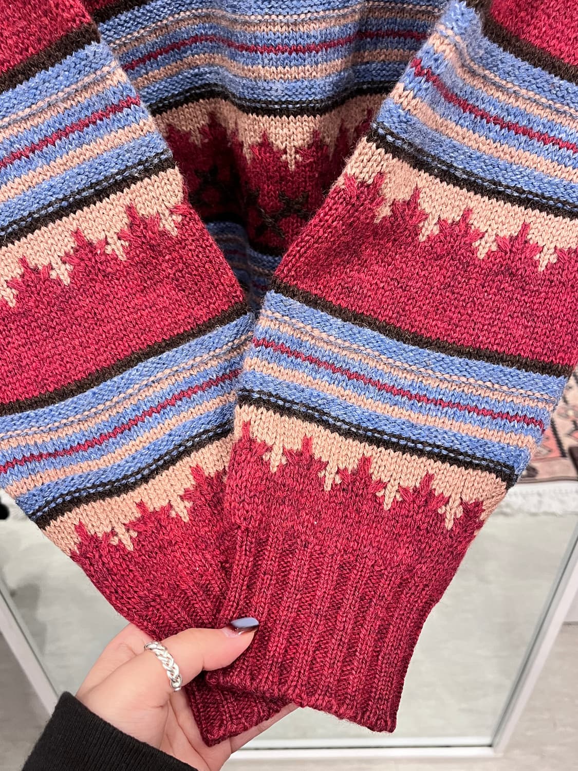 Benetton 베네통 노르딕 울 니트 상품이미지5