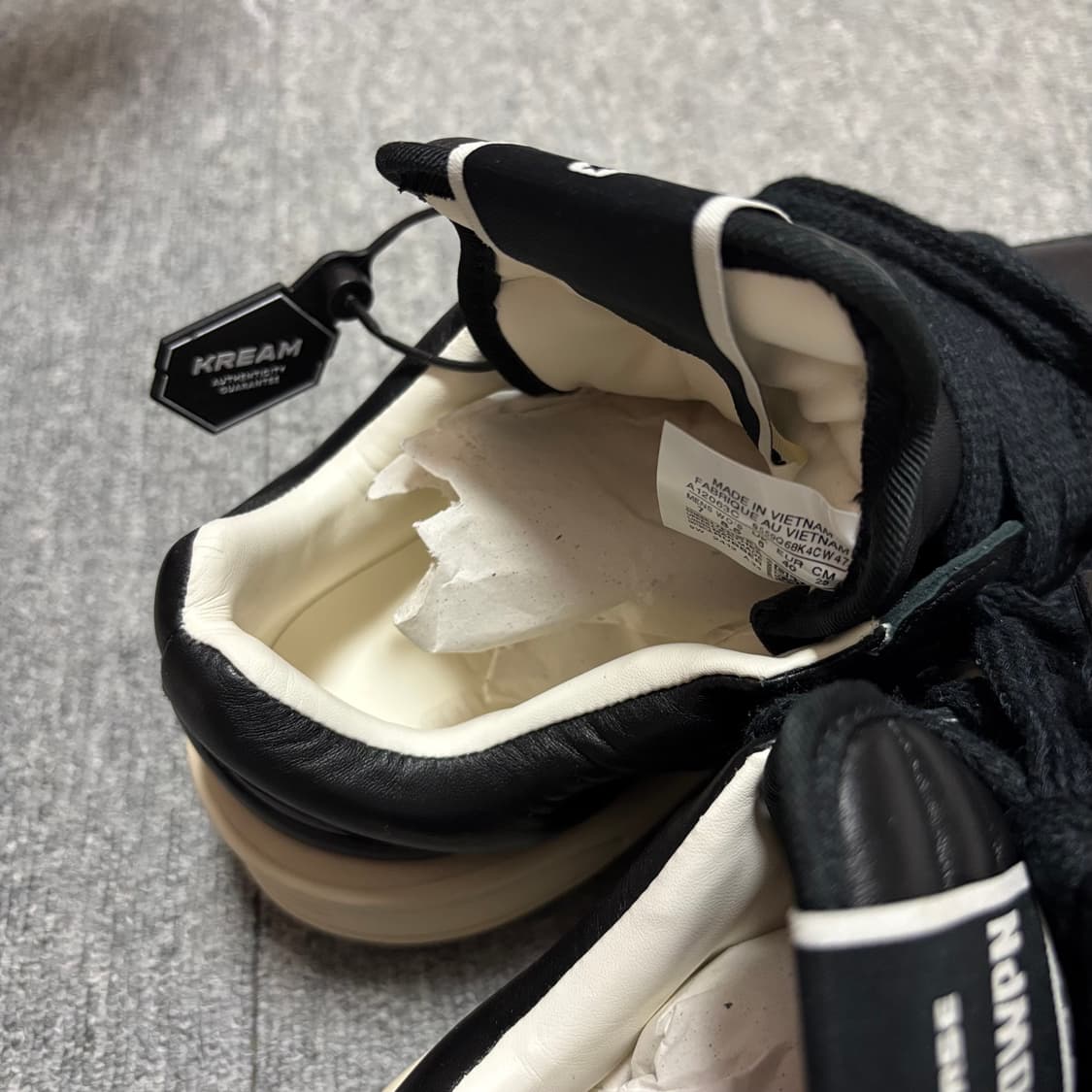 컨버스 릭오웬스 다크쉐도우 터보웨폰 로우 스니커즈 (250) 상품이미지2