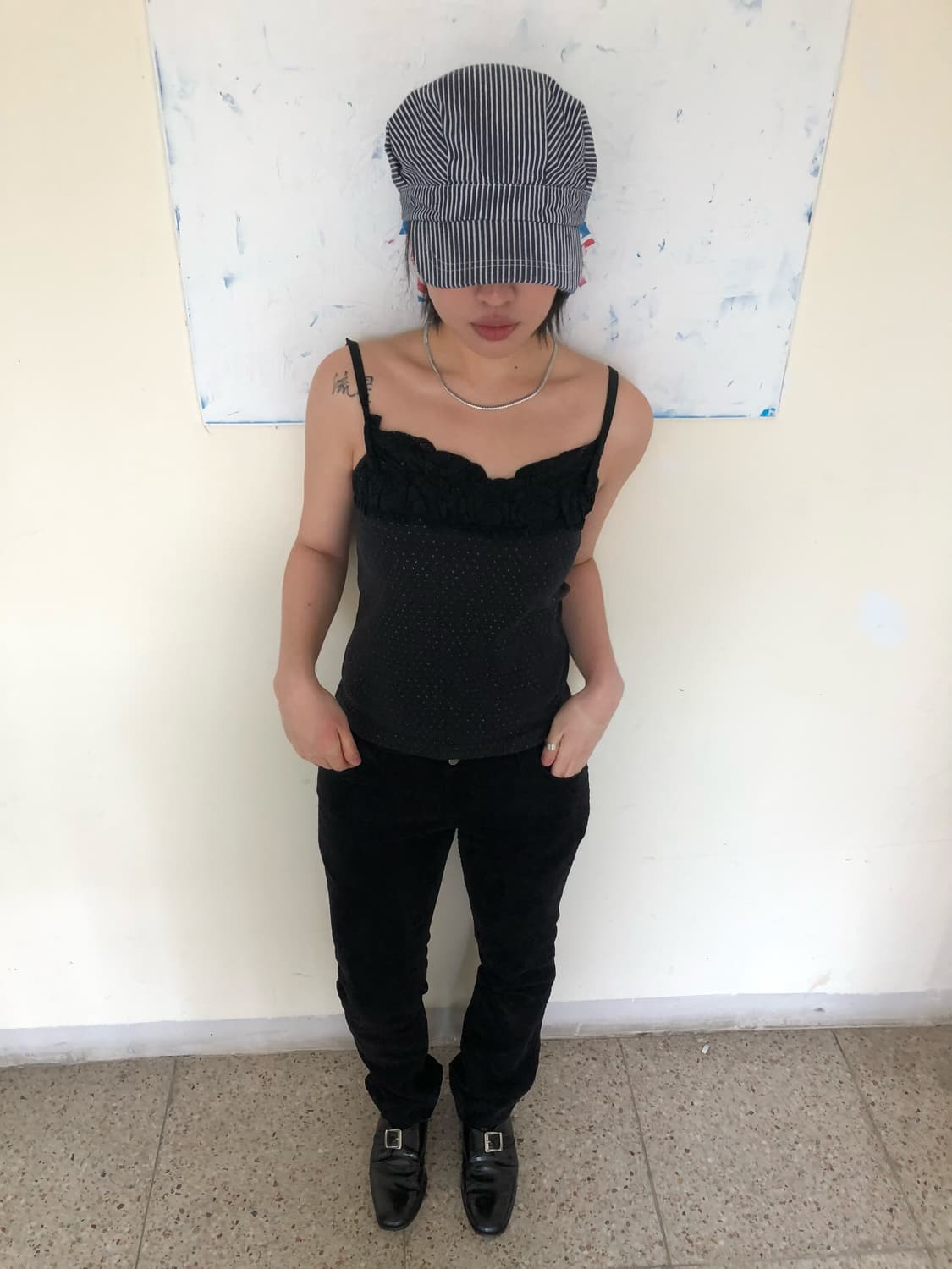 Dot lace sleeveless 상품이미지2