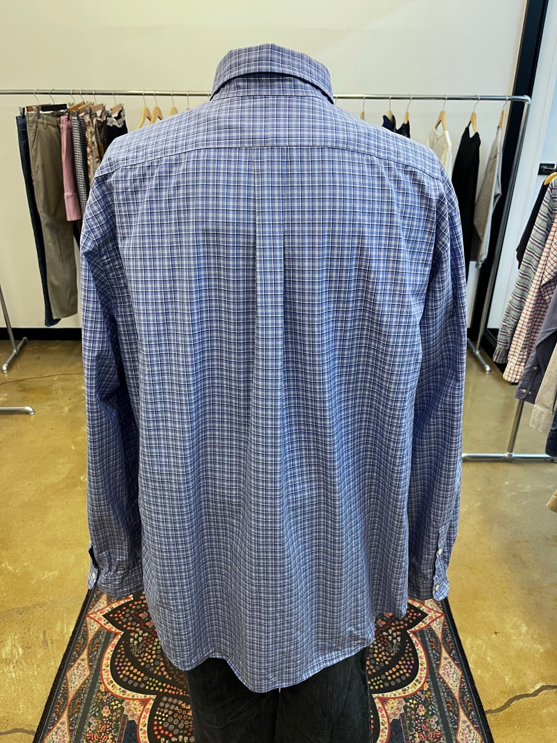 폴로 랄프 로렌 체크 셔츠 블루 상품이미지4