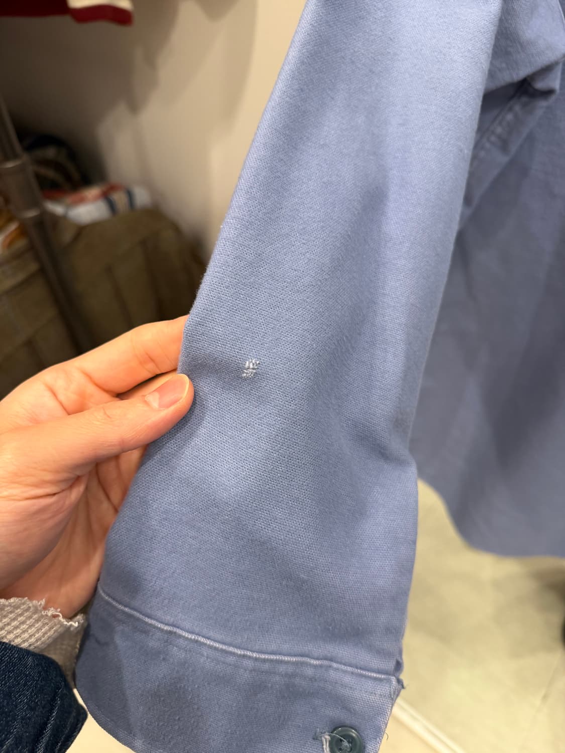 80s Woolrich 울리치 헤비 코튼 플란넬 워크 셔츠 (USA) 상품이미지7