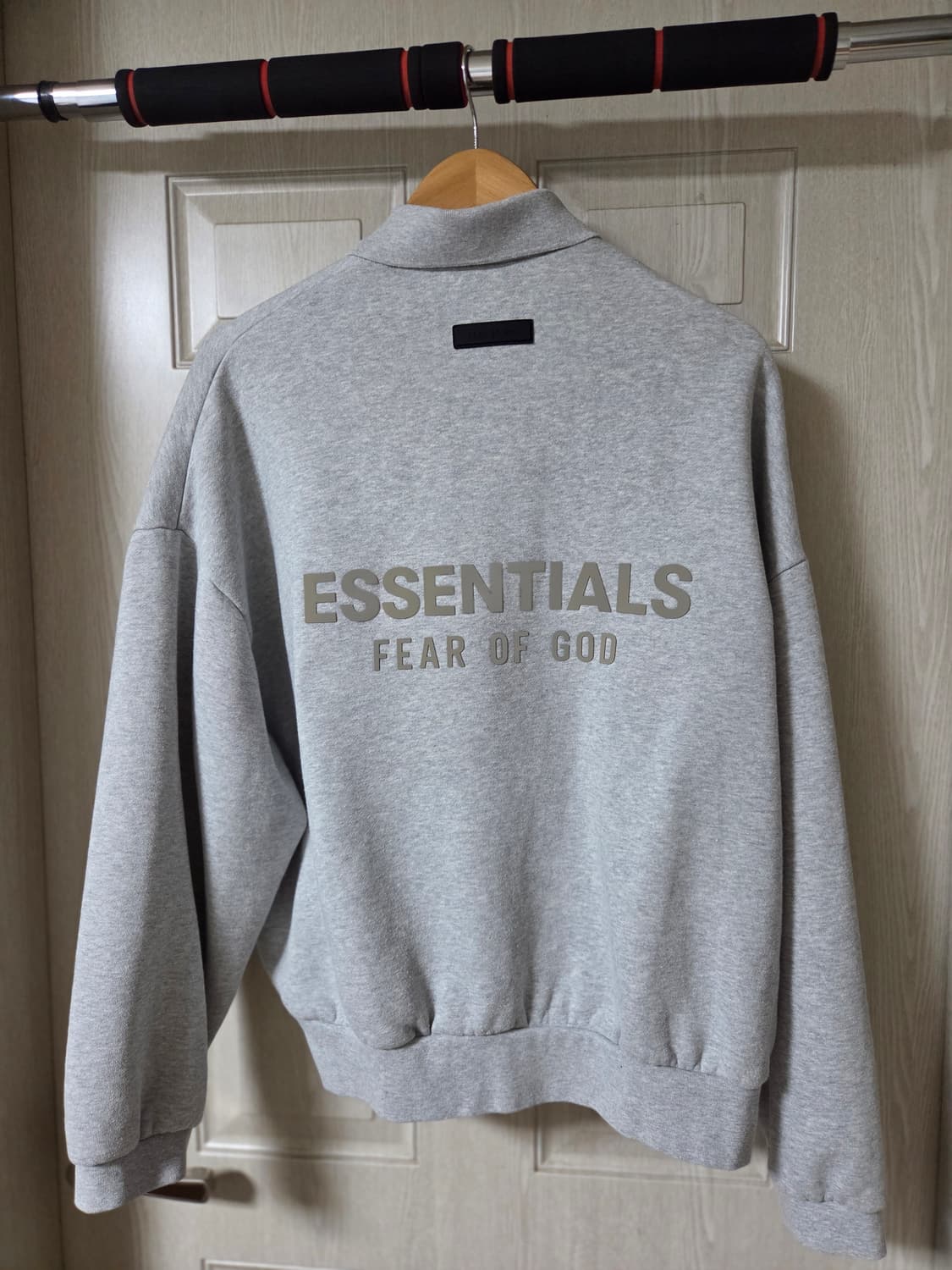 에센셜 롱 슬리브 폴로 라이트 헤더 그레이 24ss 상품이미지2