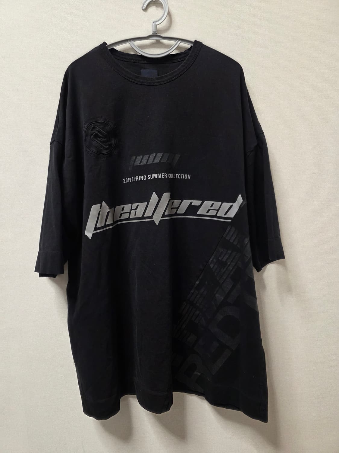 Juun.J 준지 2019 ss 오버사이즈 티셔츠 블랙 m 상품이미지1