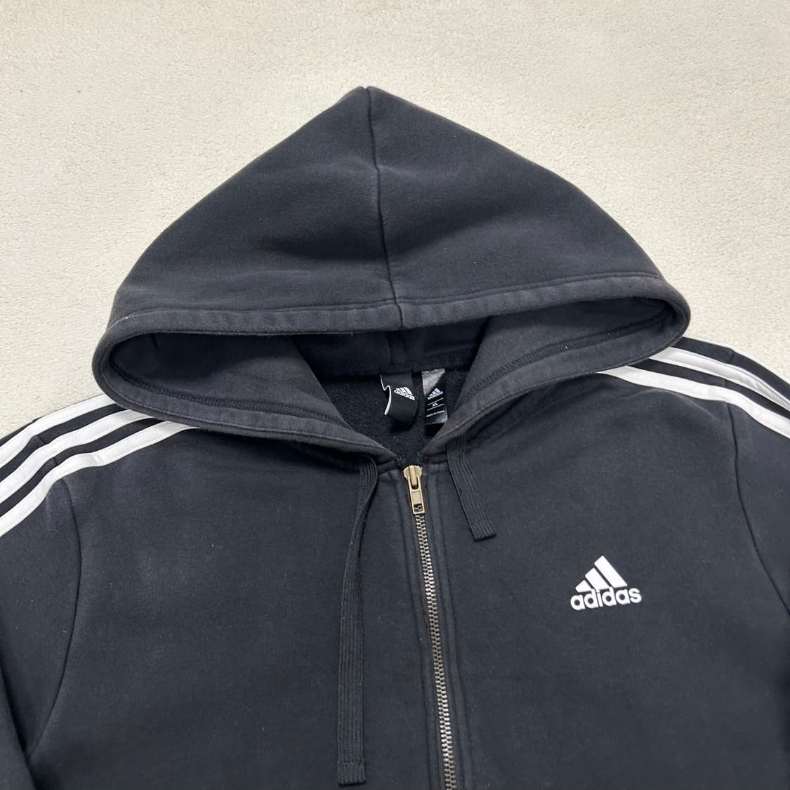 Adidas Black Hood Zip-up 상품이미지5