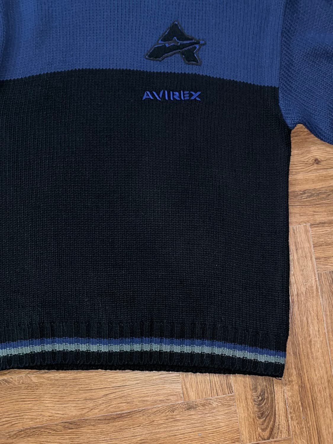Avirex 아비렉스 배색 폴라 니트 상품이미지7