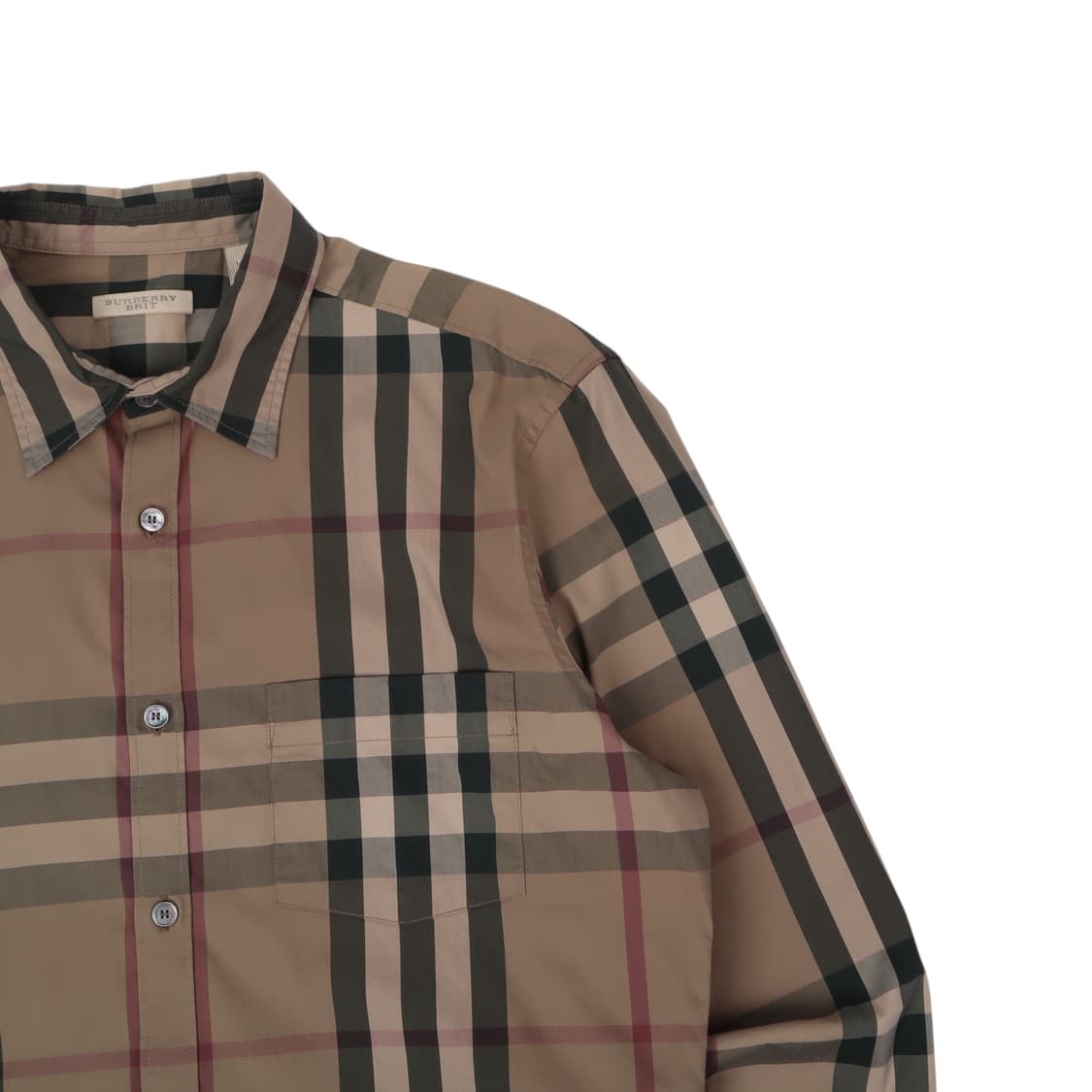 버버리 브릿 신형 브라운 노바체크 셔츠 상품이미지2