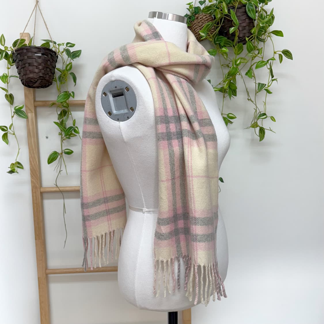 Eastboy 이스트보이/ 베이지핑크머플러 라떼갸루머플러 갸루머플러 상품이미지4