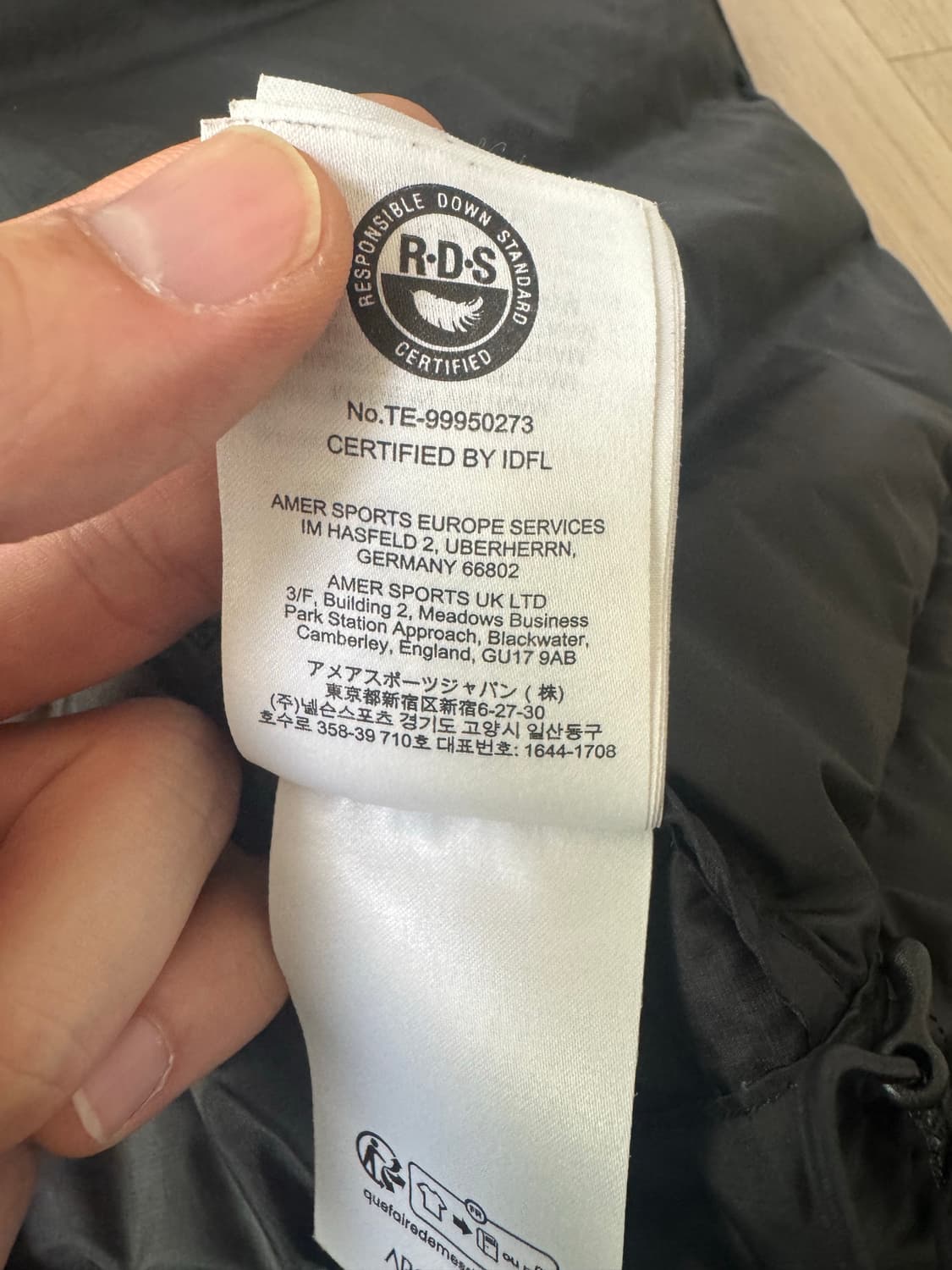 L 아크테릭스 세륨 후디 패딩 블랙 상품이미지9