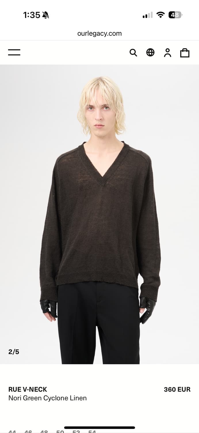 [50]아워레가시 루 브이넥 사이클로 린넨 상품이미지3