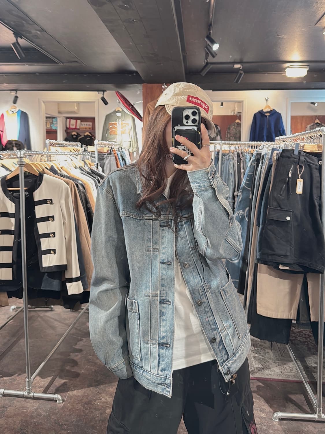 리바이스 빈티지 LMC 블루탭 타입2 트러커 데님자켓 청자켓 M 상품이미지7