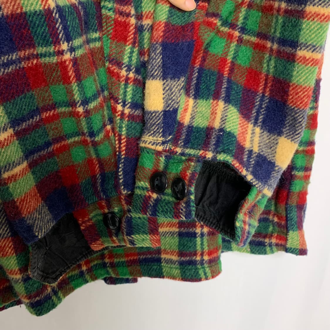 JPN 일본 빈티지 체크 셔츠 봄버 자켓 점퍼 M 상품이미지5