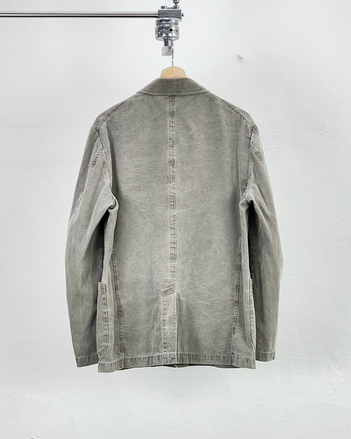 요지야마모토 aar 차콜 스톤 워시 테일러드 라인 워크 자켓 상품이미지6