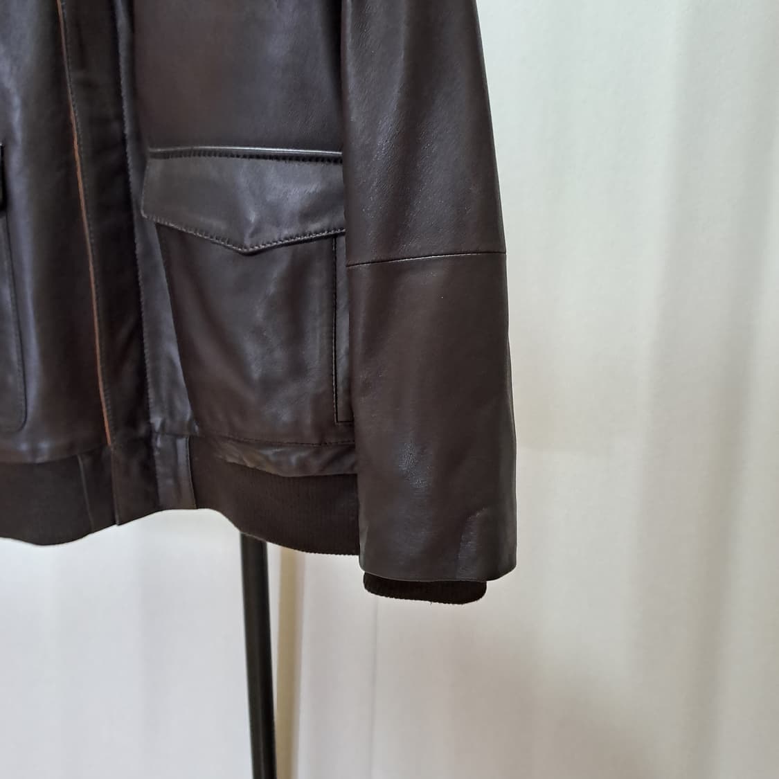 (택포) 다니엘크레뮤 양가죽 A-2 항공자켓 L B740 상품이미지4