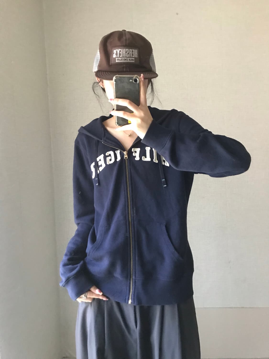 타미힐피거 네이비 후드집업 상품이미지1