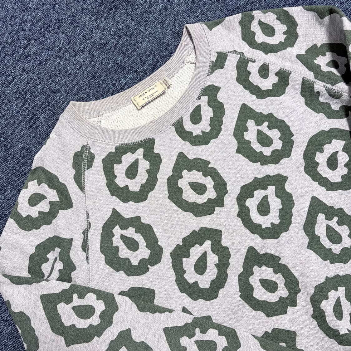 메종 키츠네 그레이 멜란지 마르코 플레임 맨투맨 상품이미지3