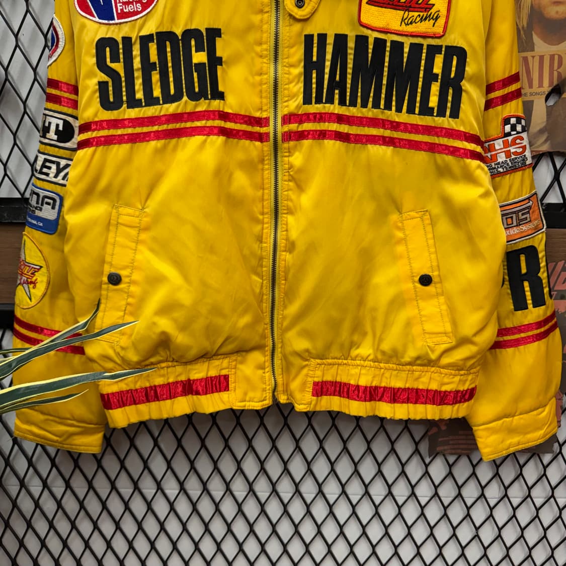 00s 옐로우 콘 레이싱 BRP 레터링 패치 디테일 레이싱 자켓 옐로 상품이미지4