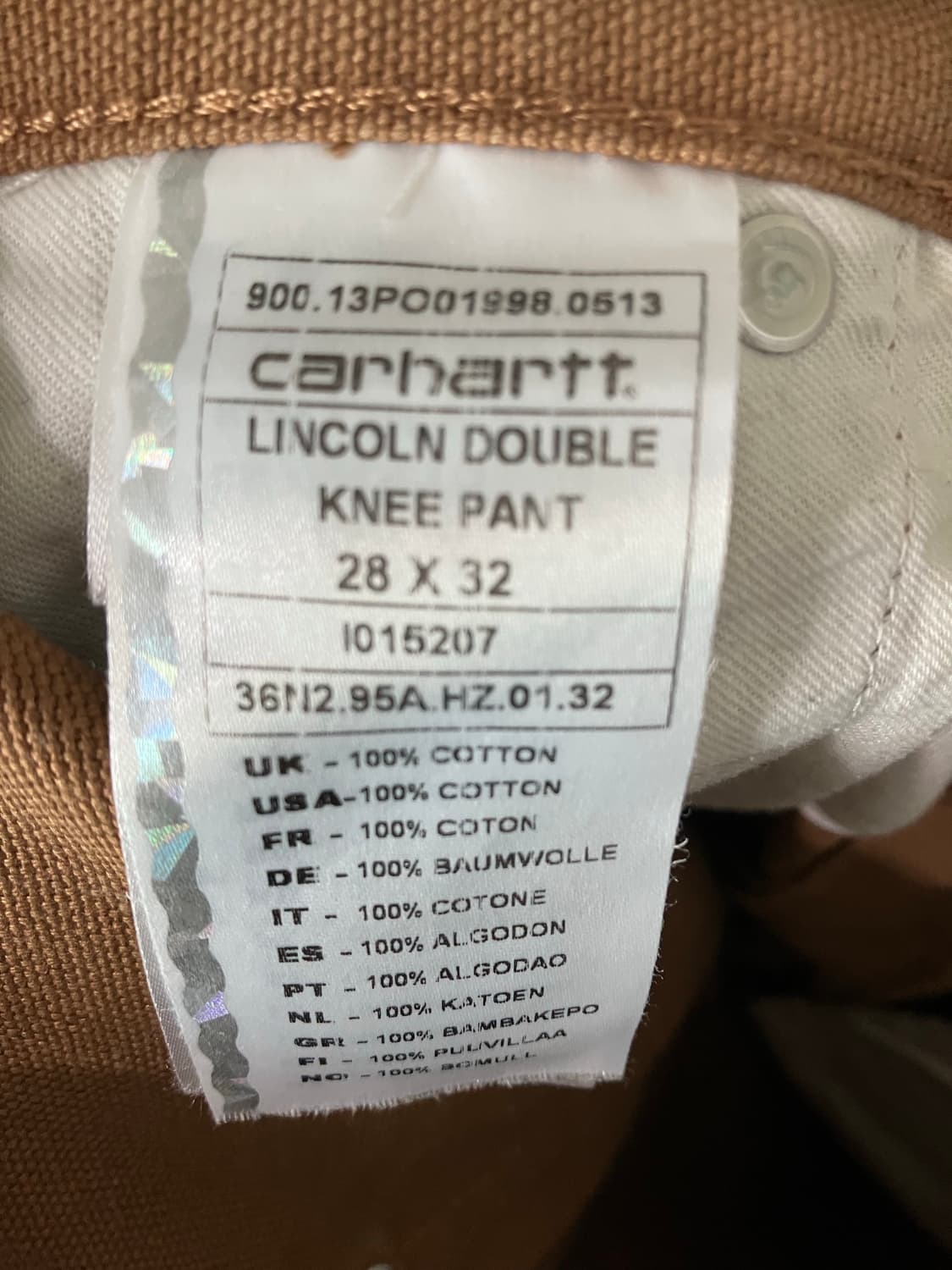 칼하트 링컨 더블니 팬츠 28X32 (카펜터 워크웨어) 상품이미지3