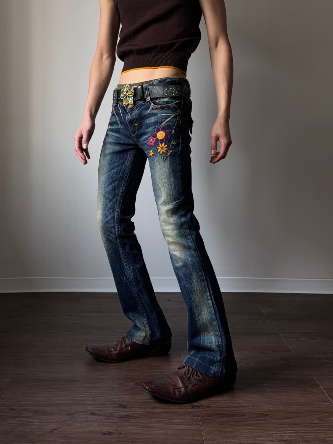 Studio R.P 큐티 & 워시드 슬림 플레어 진 상품이미지2