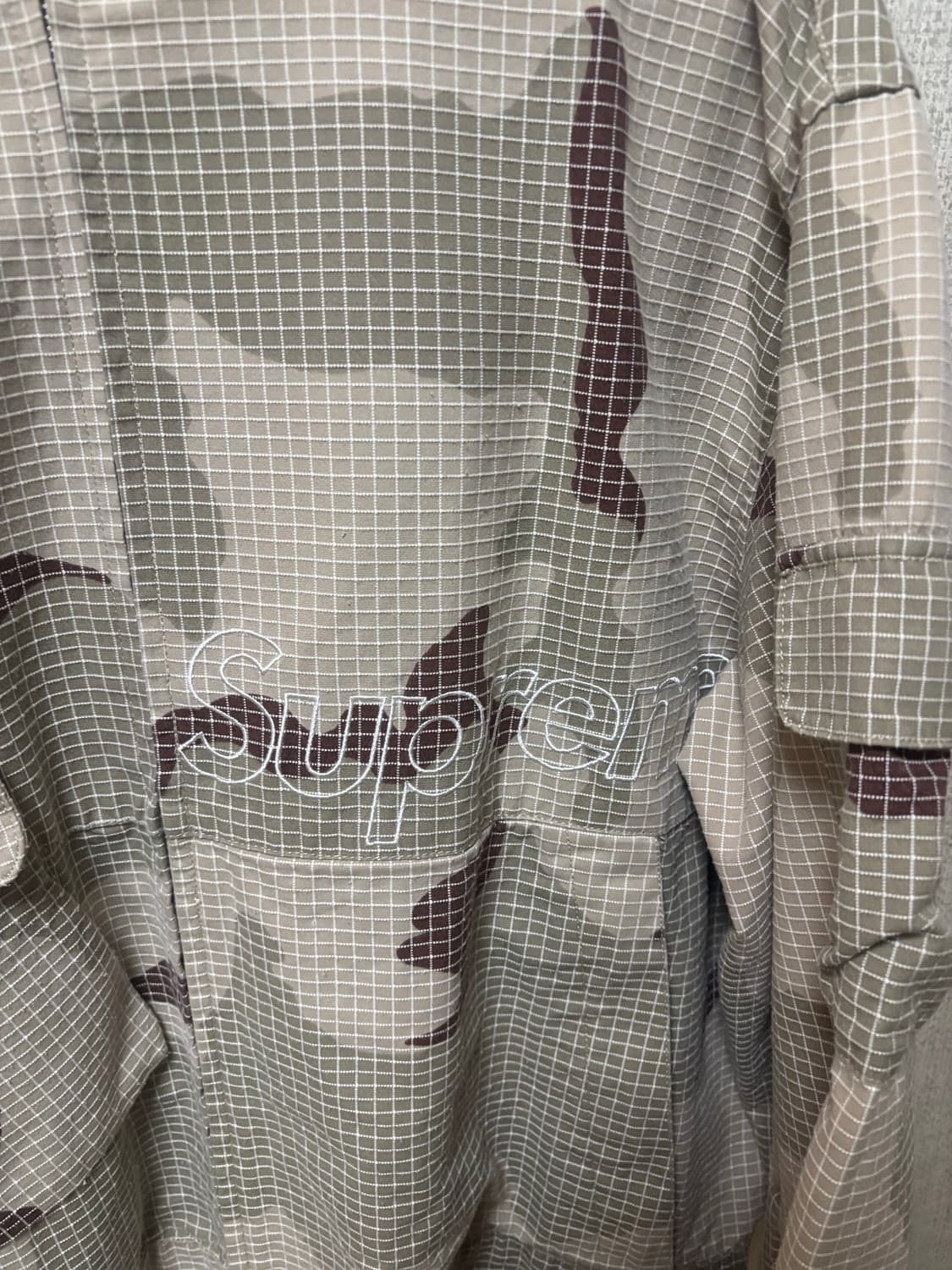 슈프림 20ss 립스탑 유틸리티 데저트 카모 자켓 상품이미지2