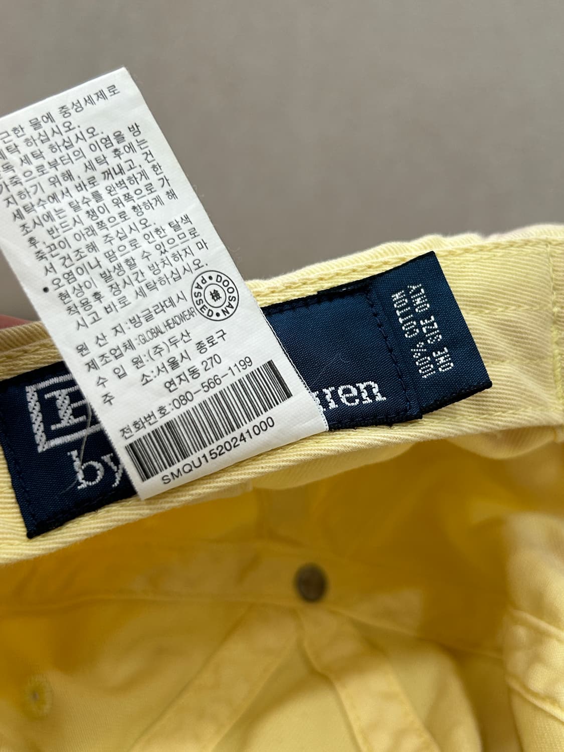 폴로 랄프로렌 옐로우 볼캡 모자 상품이미지8