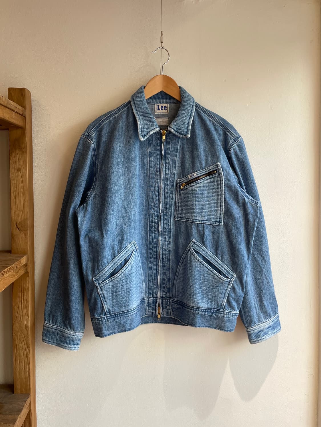 블루블루 재팬x리 플로우 자카드 포켓 91-B 데님 자켓 상품이미지1