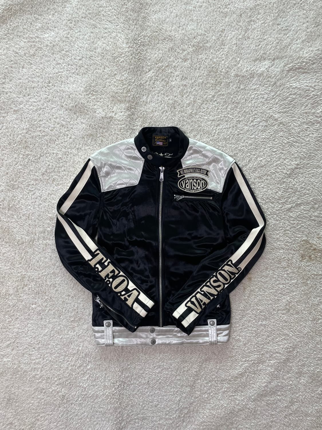 VANSON(밴슨) 레더x크로우즈 라이더 자켓 판매합니다. 상품이미지2