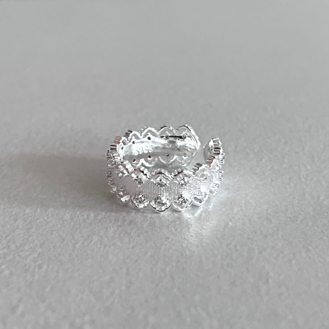 큐빅 레이스 반지 상품이미지2