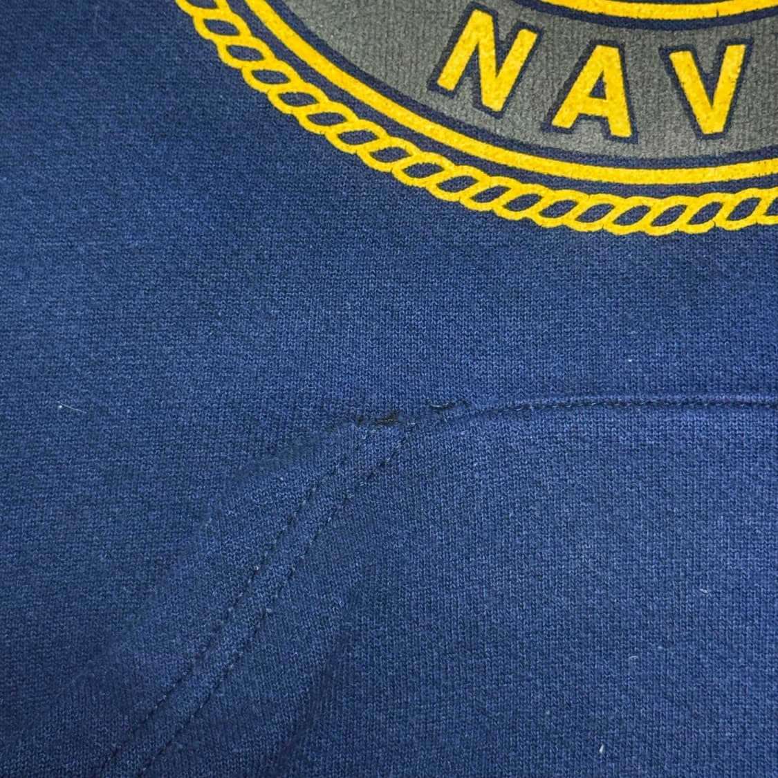 (L) 90s made in usa soffe 밀리터리 네이비 후드 상품이미지4