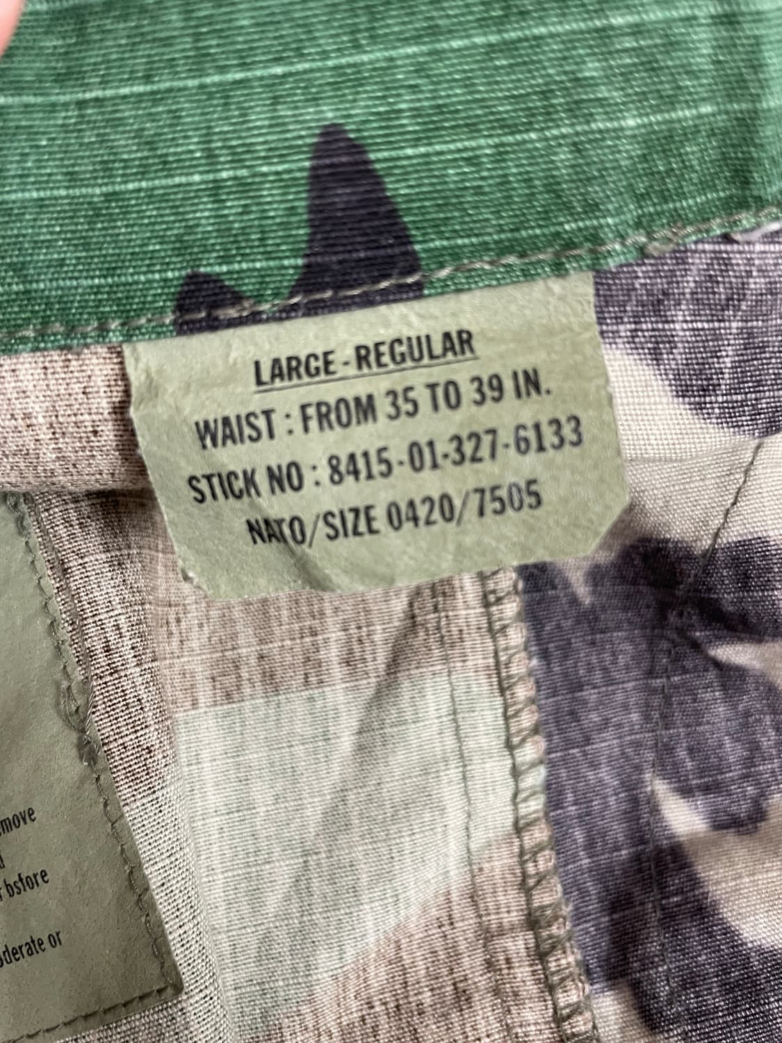 USA 우드랜드 BDU 립스탑 카고 쇼츠 반바지 - 엉덩이 2중 덧댐 상품이미지5