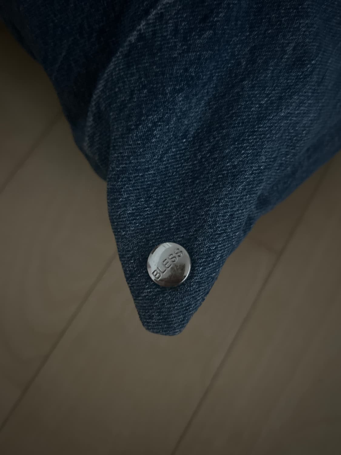 Bless 빈티지 데님 슬릿 쿠션 상품이미지4