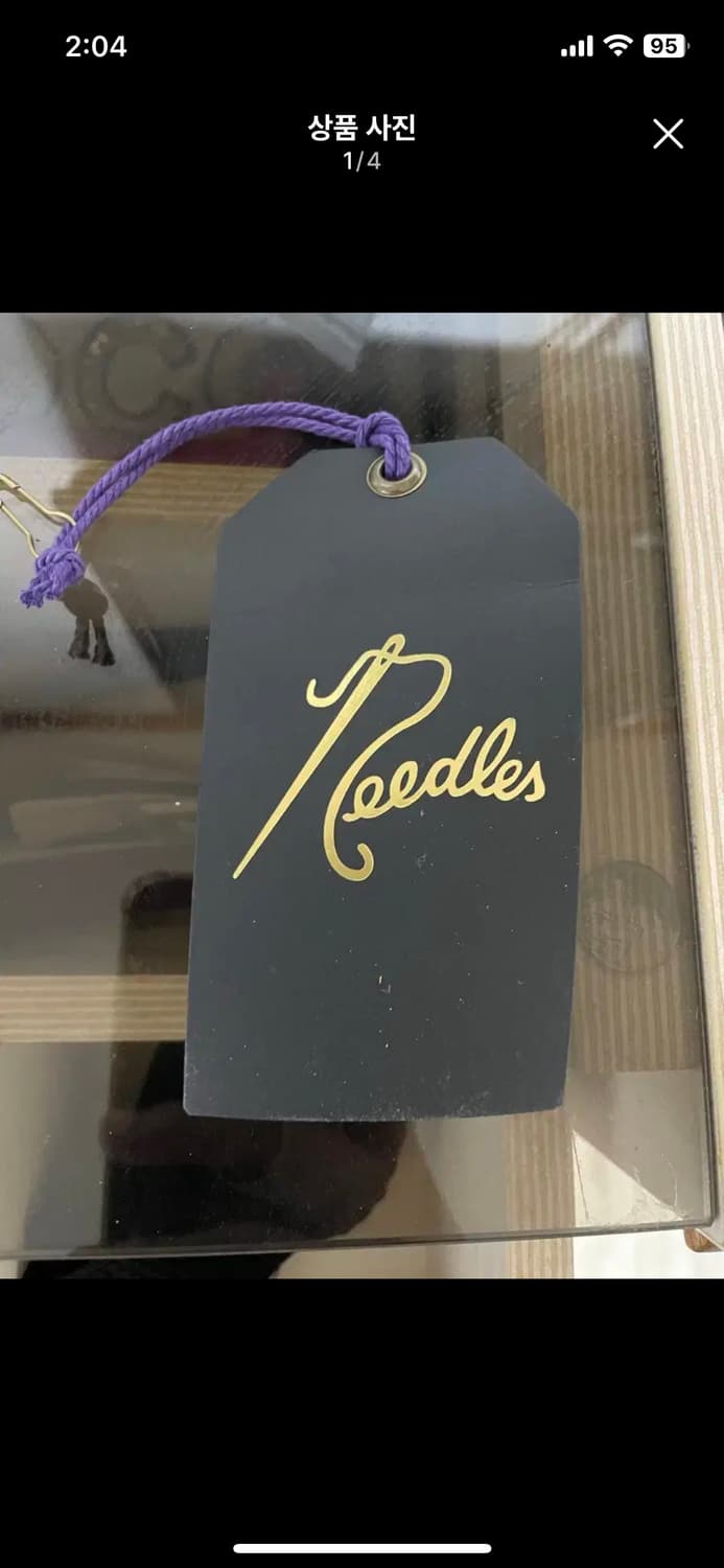 니들스 모헤어 가디건 아가일 라지 사이즈 팝니다 상품이미지6