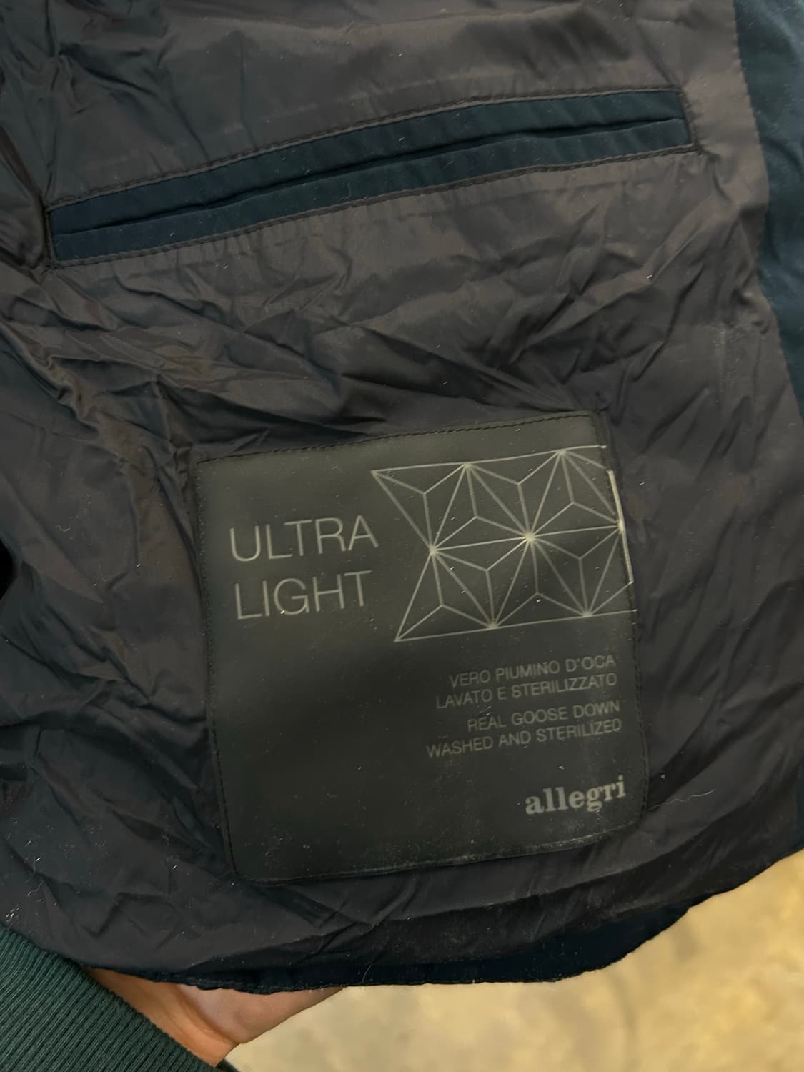 allegri 네이비 구스 패딩 조끼 상품이미지7