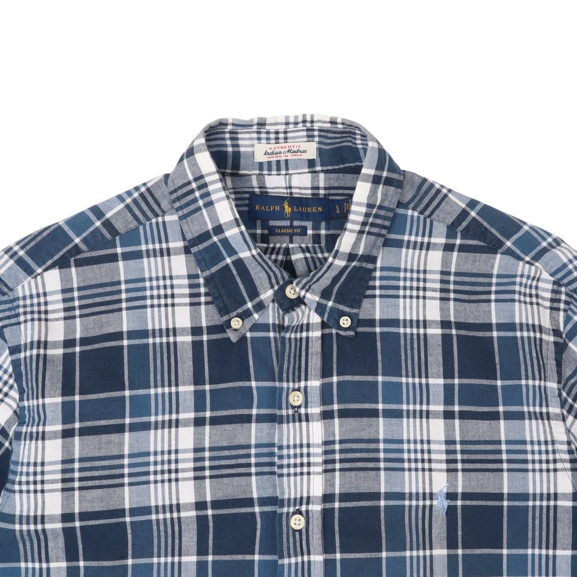 폴로 랄프로렌 인디안 마드라스 체크 우븐 하프 셔츠 상품이미지2