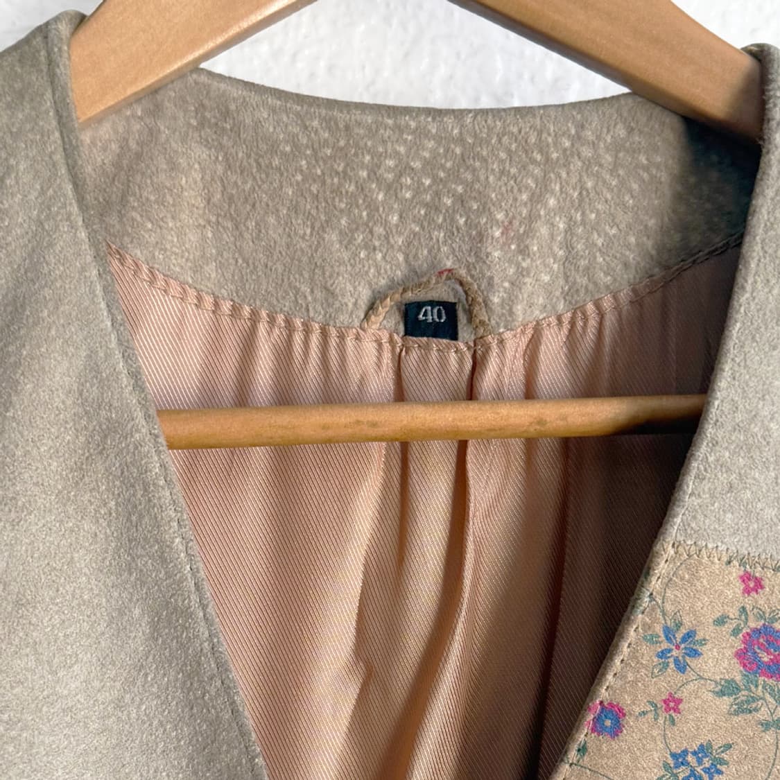 패치워크 스웨이드 베스트 상품이미지4