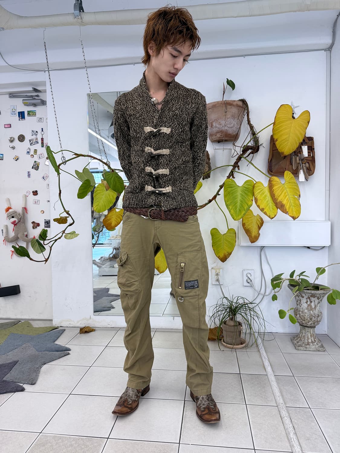 toggle button knit jacket 상품이미지6