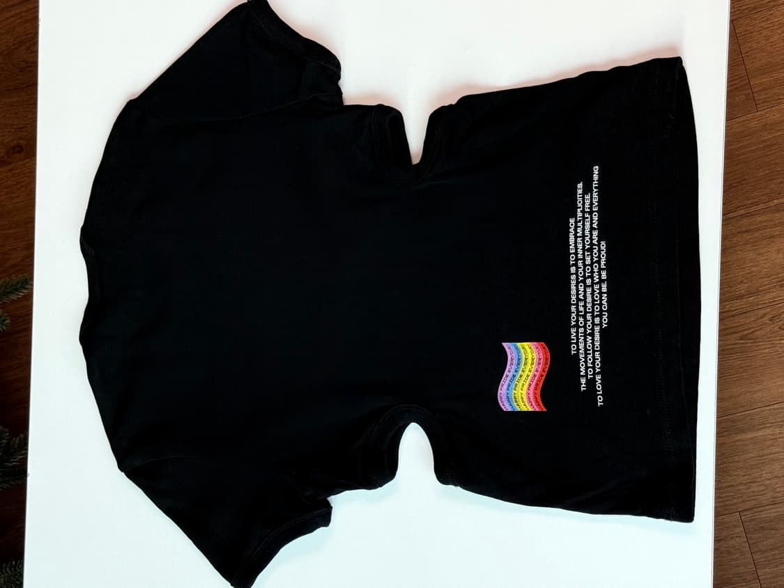 스몰 꾸레쥬 AC 로고 컷아웃 반팔 티셔츠 (블랙) 상품이미지5