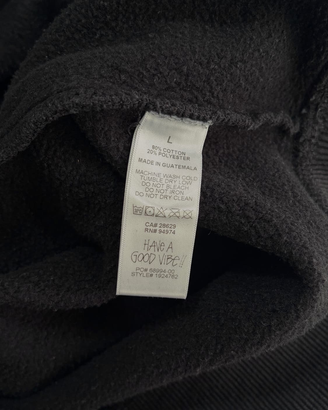 [L]스투시 베이직 스탁로고 헤비 코튼 기모 후드 상품이미지10