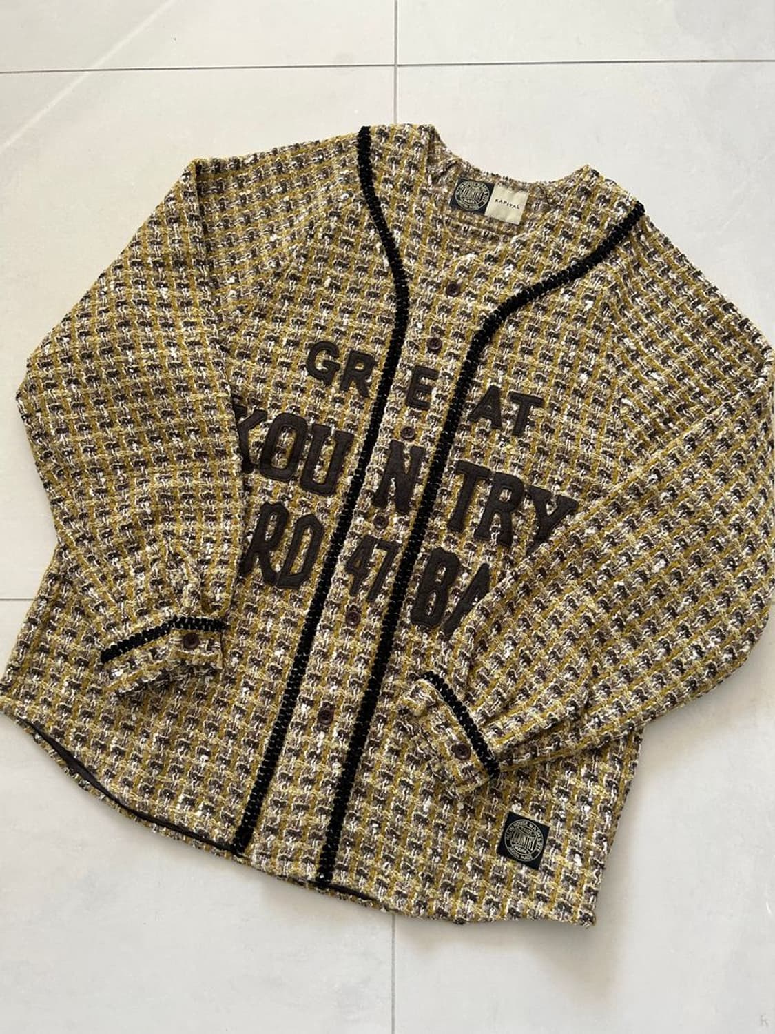 TWEED BASEBALL SHIRT 트위드 야구 셔츠 상품이미지1