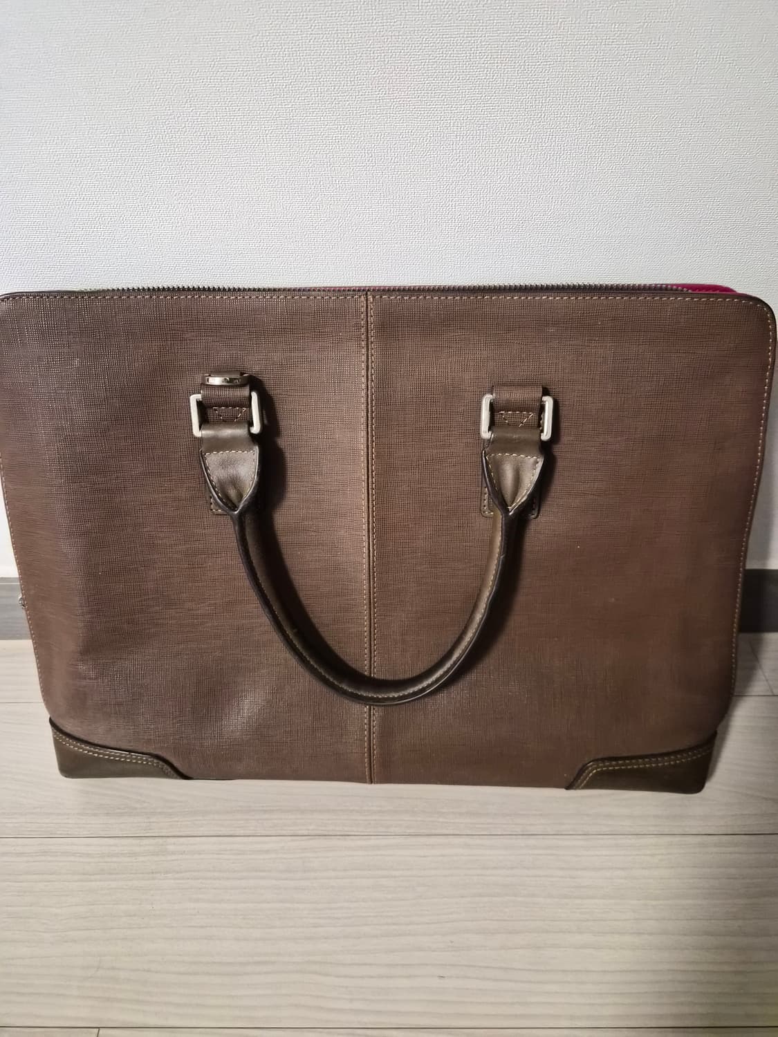 [정품] 쌤소나이트(Samsonite) 프리미엄 브라운 가죽 브리프케이스 상품이미지2