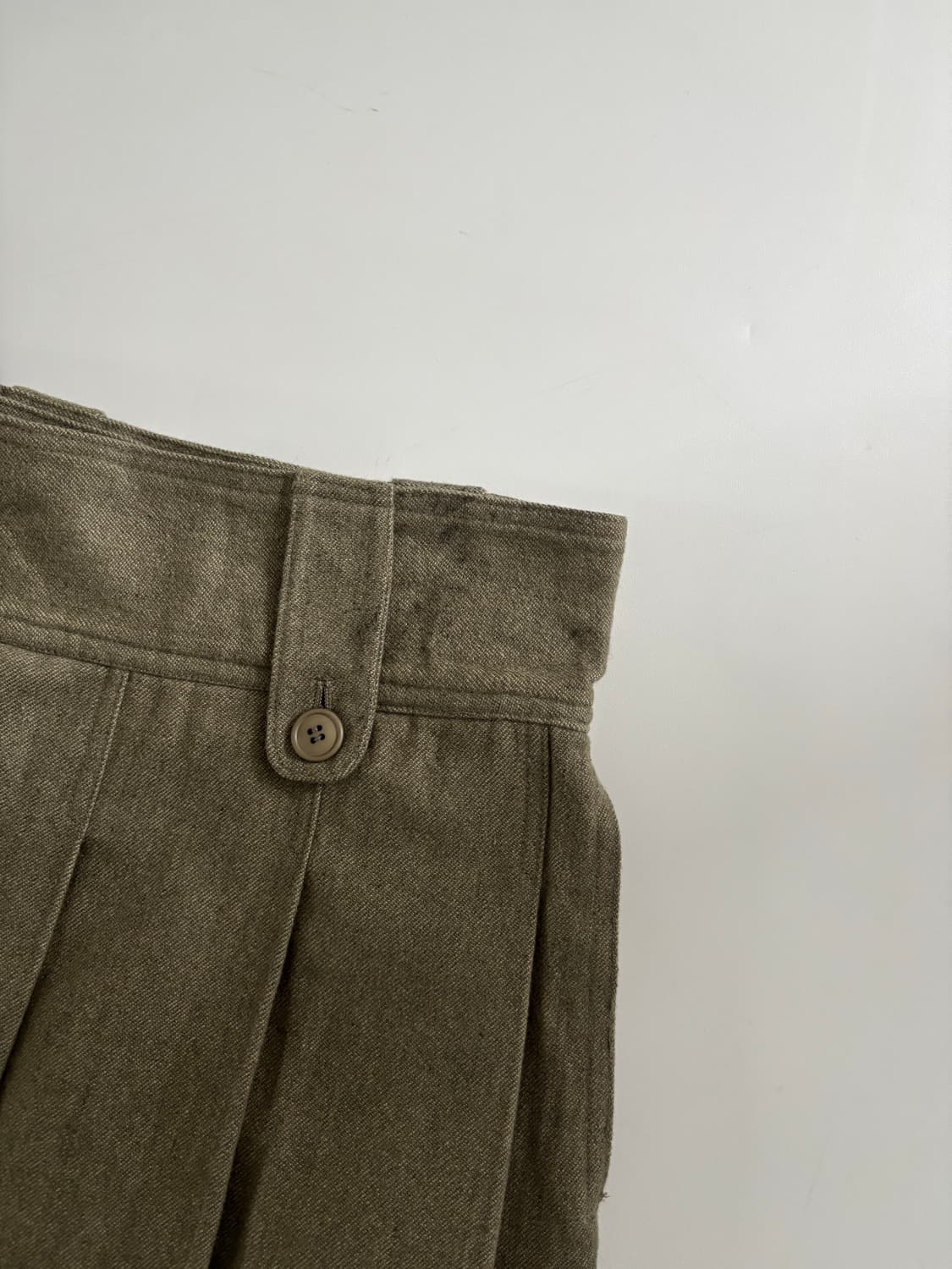 I.S 이세이미야케 90s 그린 플리츠 스커트 상품이미지7