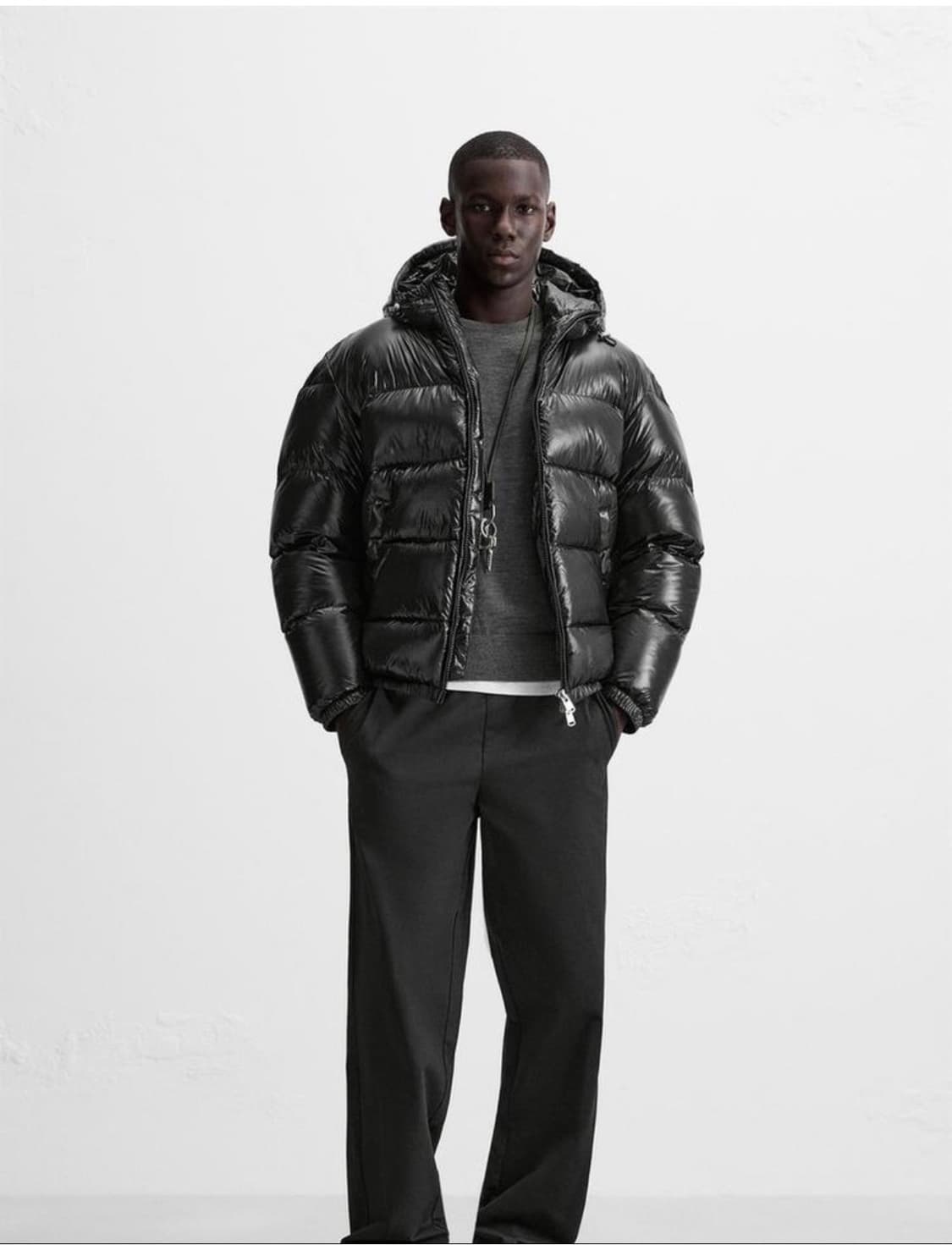 자라 유광패딩 상품이미지1