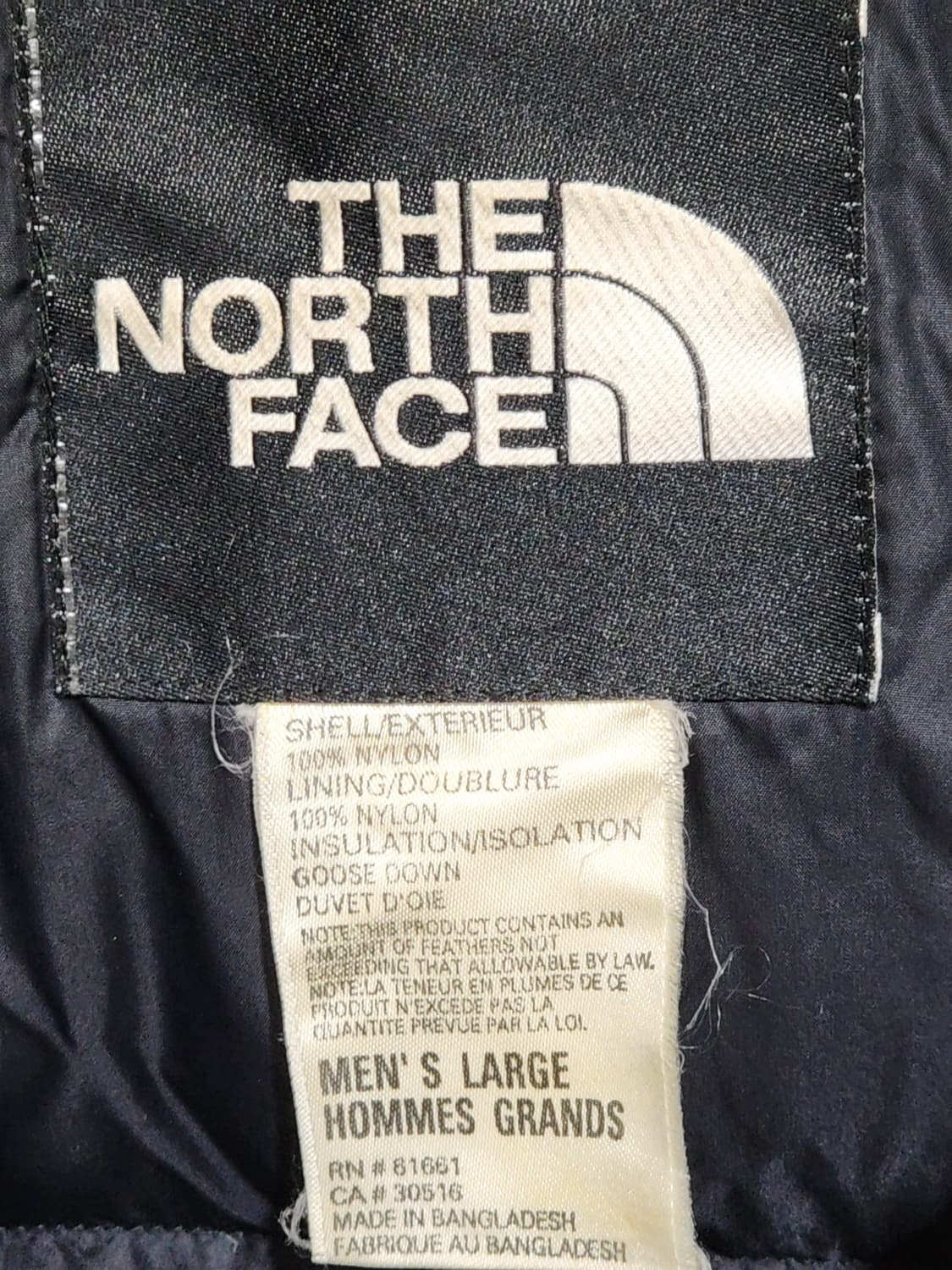 (XL) 노스페이스 거위털 눕시패딩 점퍼 블랙 700 구스다운 자켓  상품이미지3