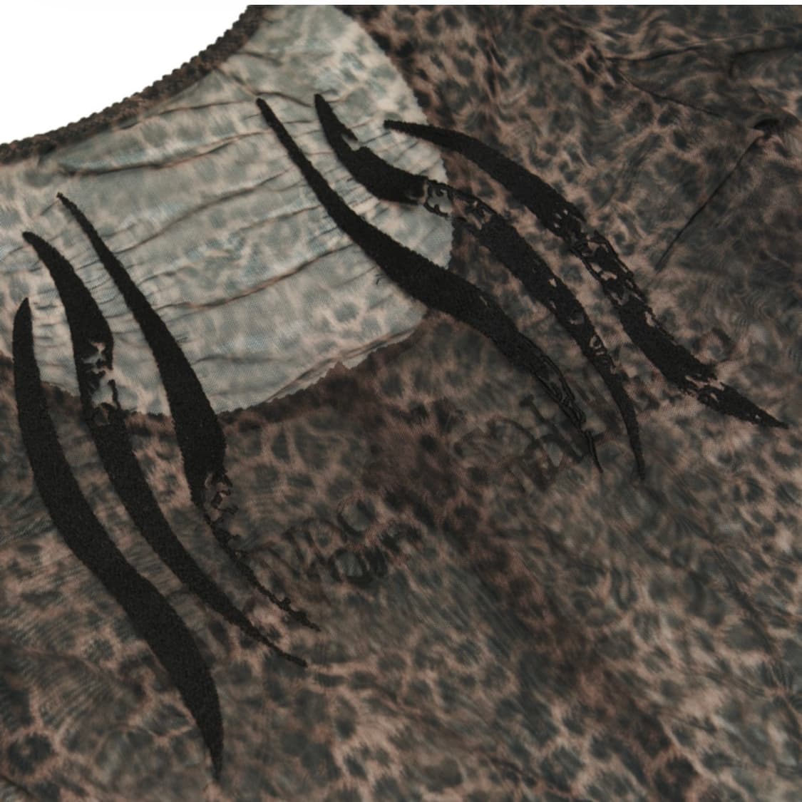 604service 레오파드 매쉬 가디건 상품이미지4