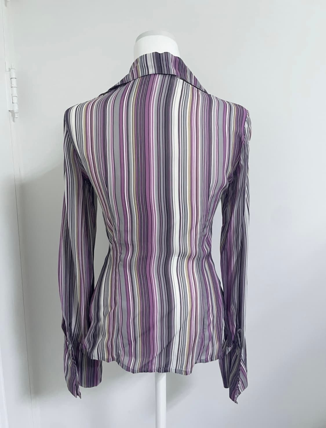 스트라이프 셔츠 퍼플 상품이미지2