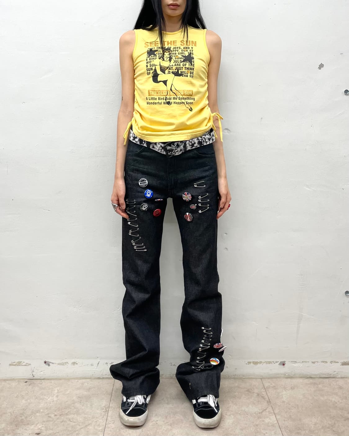 Retro girl star yellow sleeveless 상품이미지6