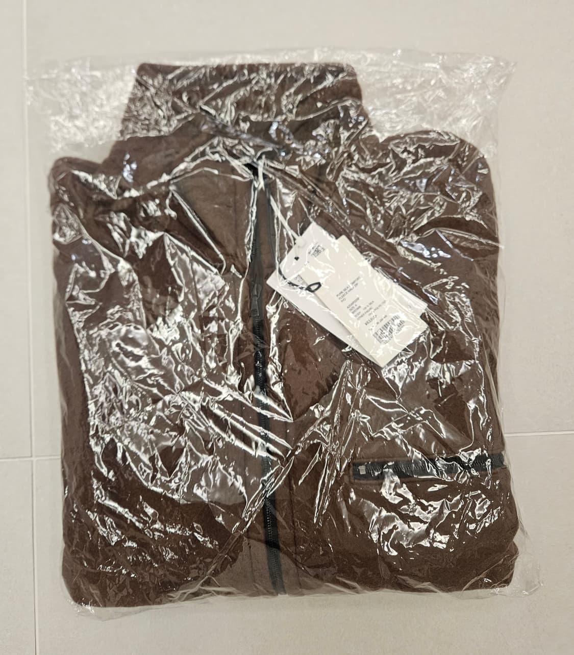 (4)오라리 25aw 실크 플리스 브라운 상품이미지4