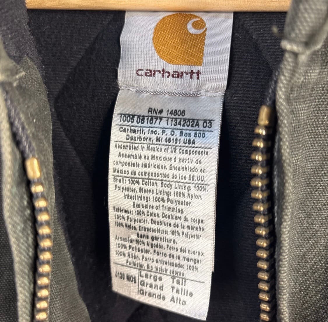 [XL]칼하트 J130 모스 액티브 자켓 상품이미지3