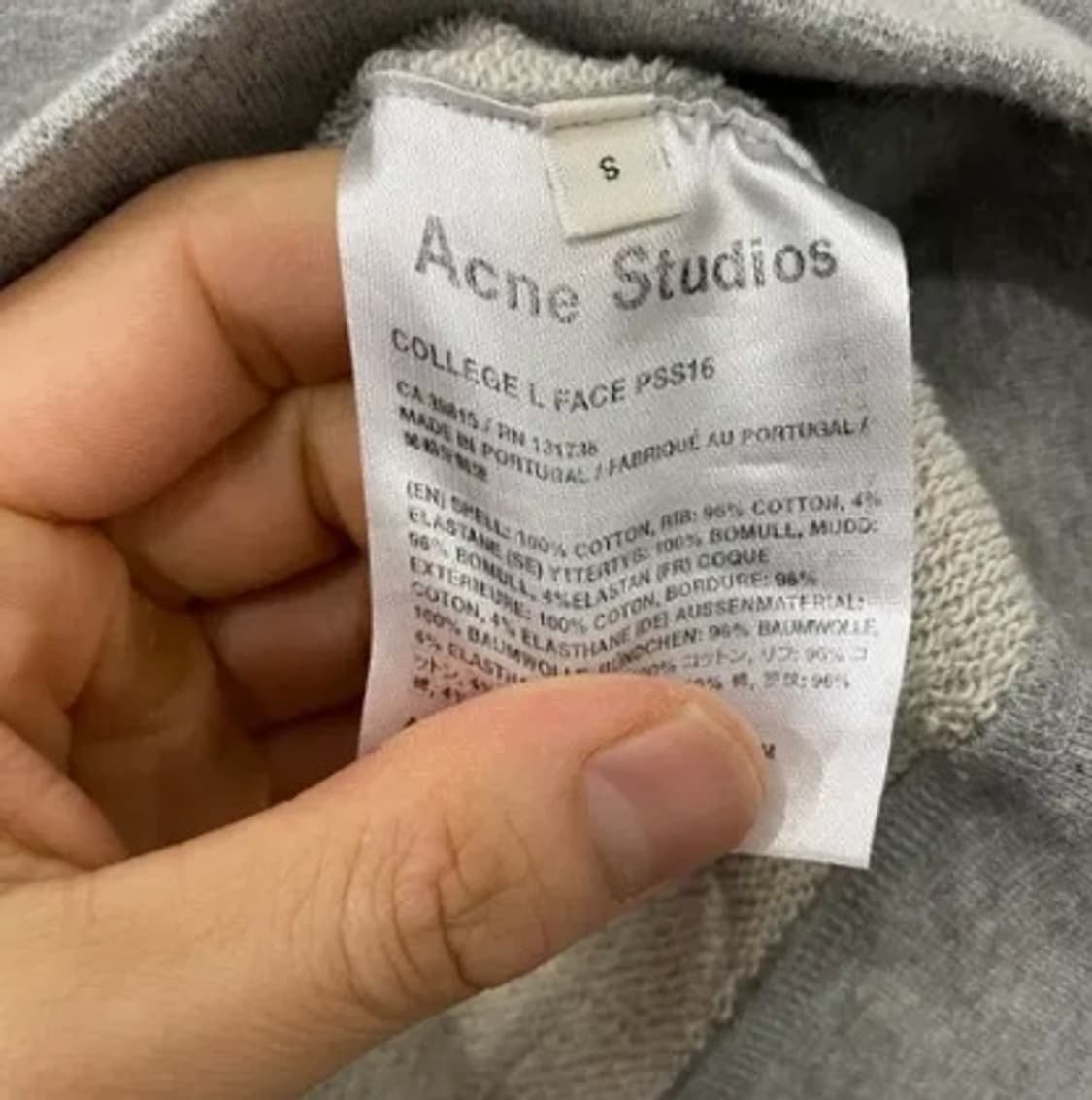 7227. 아크네스튜디오 로고 맨투맨 (S) 상품이미지4