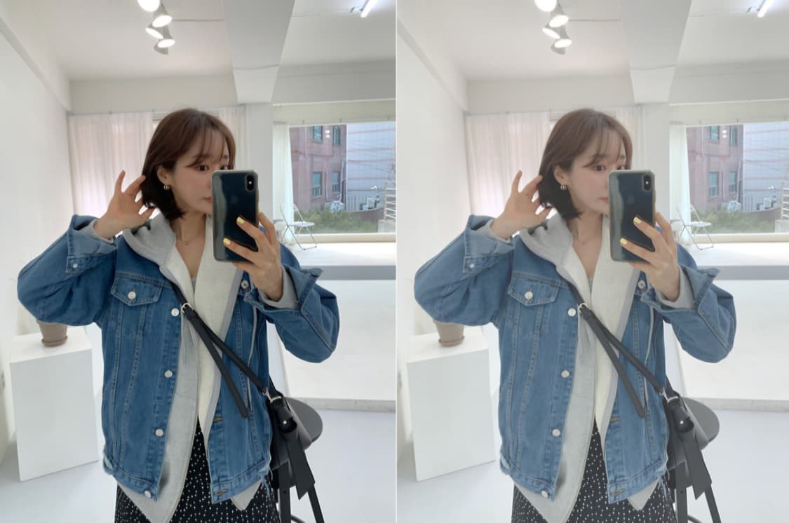 데얼쉬이즈 데님 청자켓 상품이미지4