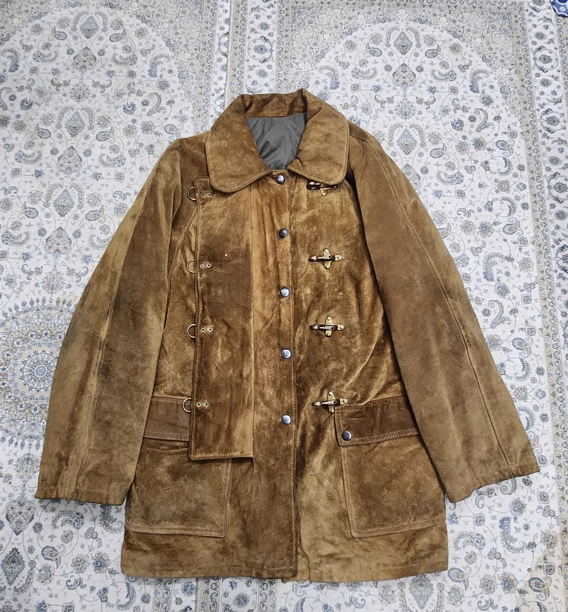 이태리 리얼레더 파이어맨 스웨이드 자켓 48사이즈 상품이미지2